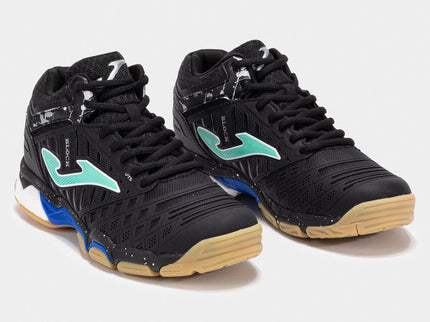 Zapatillas voleibol V.Blok Negro/Azul (Pista dura) (Caballero)