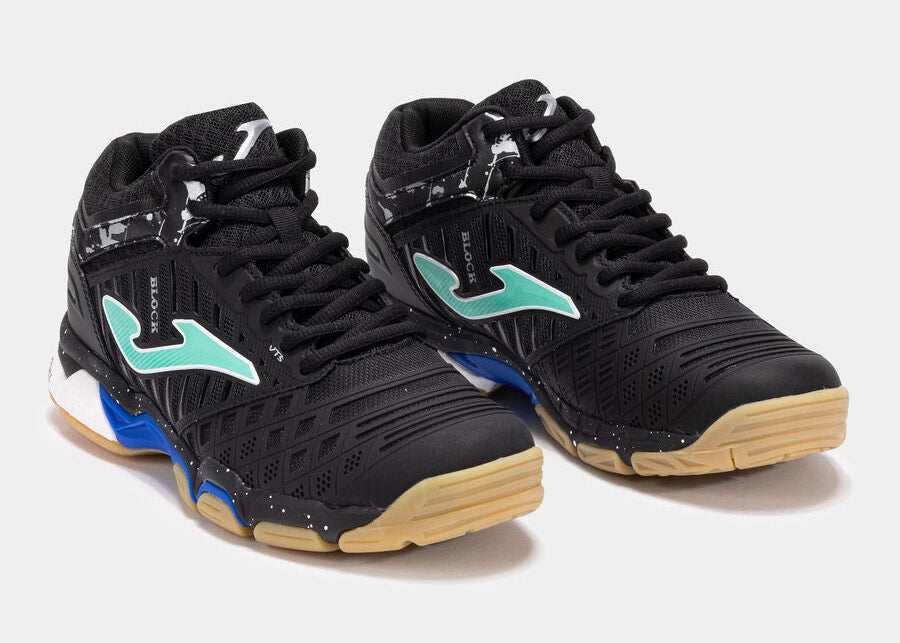 Zapatillas voleibol V.Blok Negro/Azul (Pista dura) (Caballero)