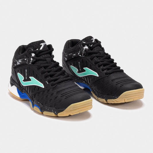 Zapatillas voleibol V.Blok Negro/Azul (Pista dura) (Caballero)