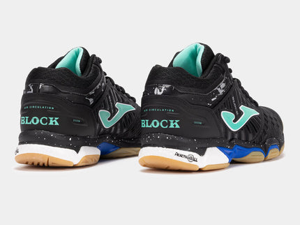 Zapatillas voleibol V.Blok Negro/Azul (Pista dura) (Caballero)