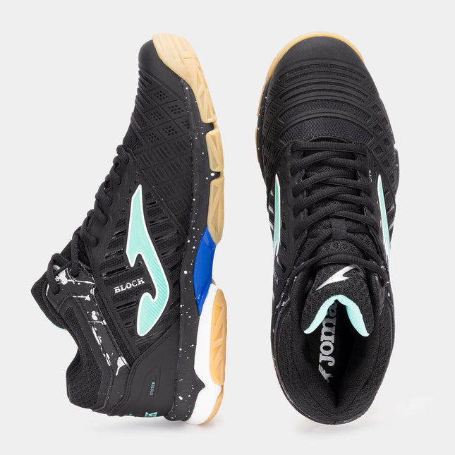 Zapatillas voleibol V.Blok Negro/Azul (Pista dura) (Caballero)