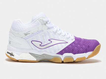 Zapatillas voleibol V.Blok blanco/morado (Pista dura) (Dama)