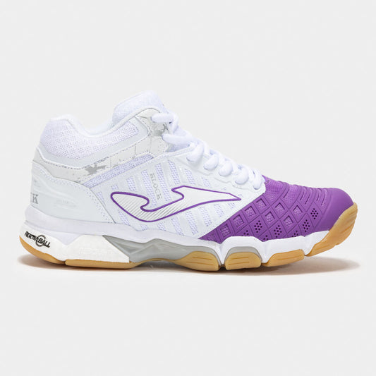 Zapatillas voleibol V.Blok blanco/morado (Pista dura) (Dama)