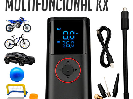Inflador Eléctrico Portátil Multifuncional KX