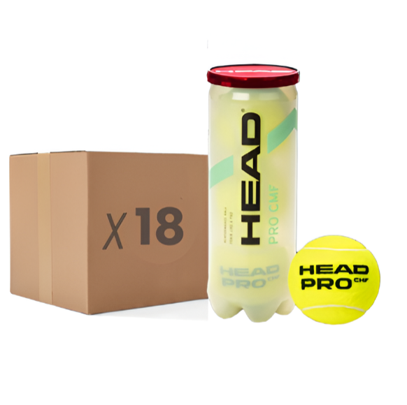 Caja de Pelotas Head Pro (18 tarros /3 bolas)