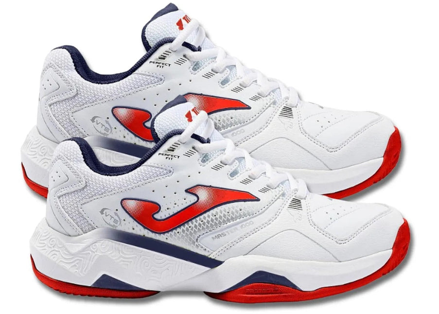Joma Master 1000 Jr Blanco/Rojo (Polvo de ladrillo) (Junior)