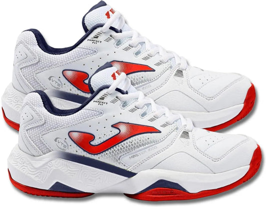 Joma Master 1000 Jr Blanco/Rojo (Polvo de ladrillo) (Junior)