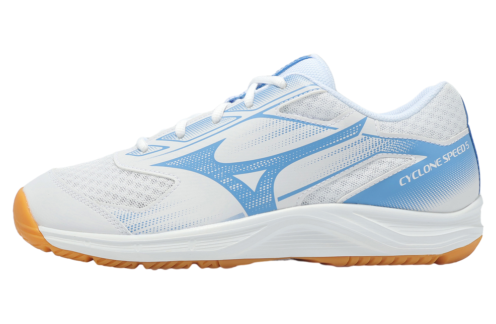 Zapato Voleibol Mizuno Cyclone Speed 5 White/Blue (Pista dura) (Unisex)