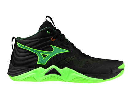 Botin Voleibol Mizuno Wave Momentum Elite Black/Glowapple (Pista dura) (Unisex)