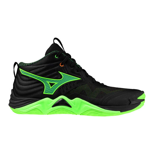 Botin Voleibol Mizuno Wave Momentum Elite Black/Glowapple (Pista dura) (Unisex)