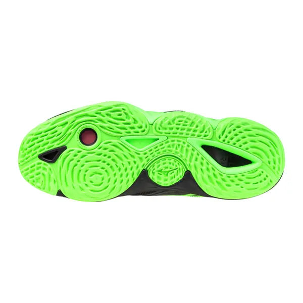 Botin Voleibol Mizuno Wave Momentum Elite Black/Glowapple (Pista dura) (Unisex)