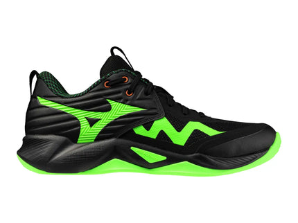 Zapato Voleibol Mizuno Wave Momentum Pro Black/Glowapple (Pista dura) ](Unisex)