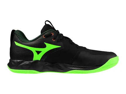 Zapato Voleibol Mizuno Wave Momentum Pro Black/Glowapple (Pista dura) ](Unisex)