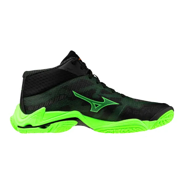 Botin Voleibol Mizuno Wave Lightning Elite Black/Glowapple (Pista duia) (Unisex)