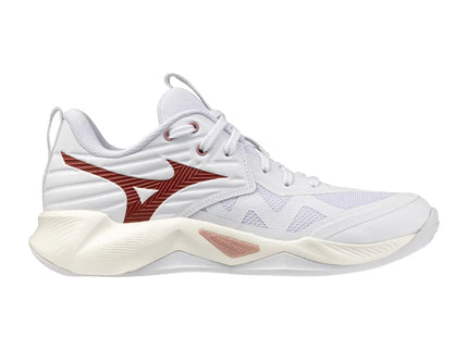 Zapatilla Voleibol Mizuno Wave Momentum Pro White/Pink (Pista dura) (Dama)