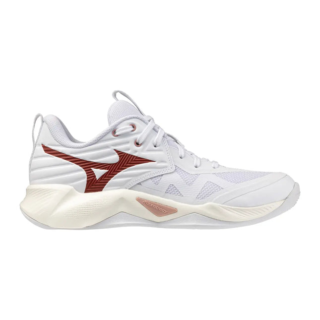 Zapatilla Voleibol Mizuno Wave Momentum Pro White/Pink (Pista dura) (Dama)