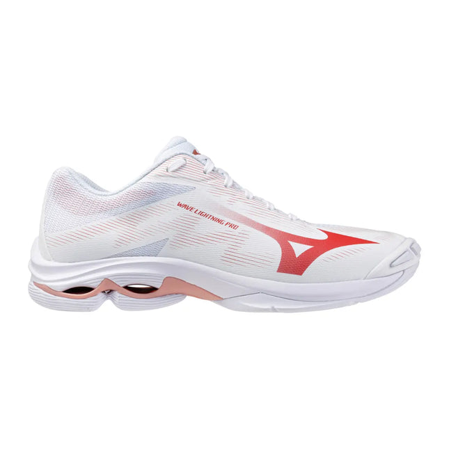 Zapato Voleibol Mizuno Wave Lightning Pro White/Pink (Pista dura) (Dama)