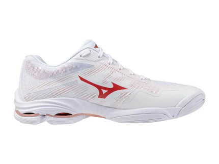 Zapato Voleibol Mizuno Wave Lightning Pro White/Pink (Pista dura) (Dama)