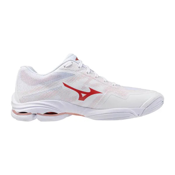 Zapato Voleibol Mizuno Wave Lightning Pro White/Pink (Pista dura) (Dama)
