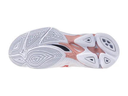 Zapato Voleibol Mizuno Wave Lightning Pro White/Pink (Pista dura) (Dama)