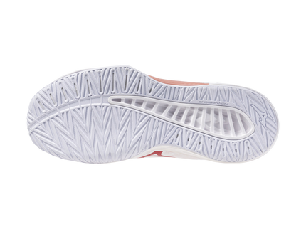 Zapato Voleibol Mizuno Lightning Select White/Pink (Pista dura) (Dama)