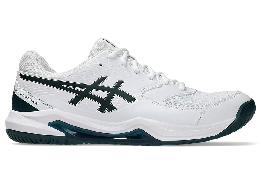 GEL-DEDICATE 8 White/Saxon Green (Pista dura) (Caballero)