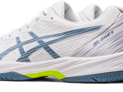 GEL-GAME 9 WHITE/STEEL BLUE (Pista dura) (Caballero)