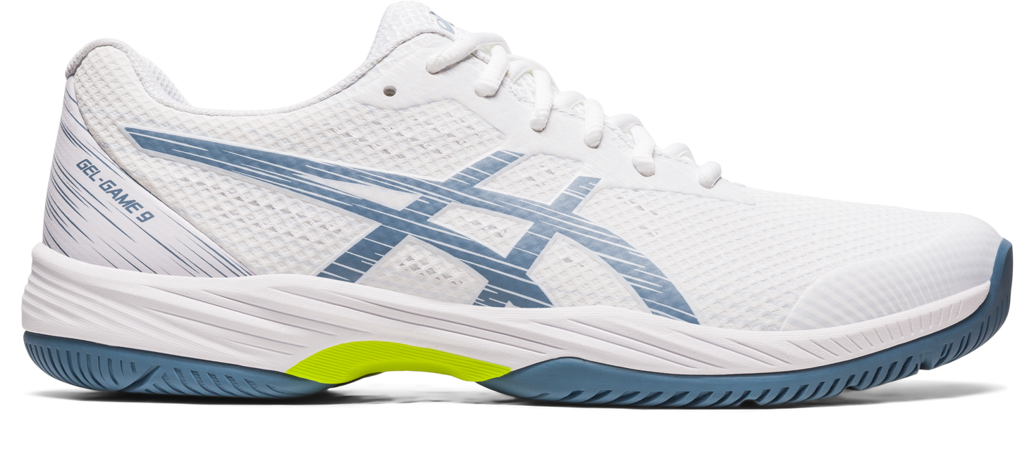 GEL-GAME 9 WHITE/STEEL BLUE (Pista dura) (Caballero)