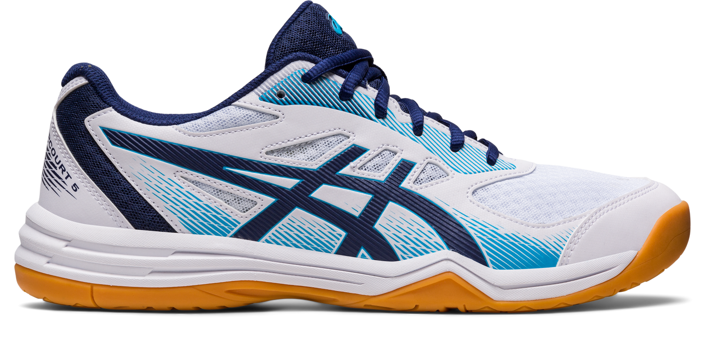 UPCOURT 5 WHITE/INDIGO BLUE (pista dura)