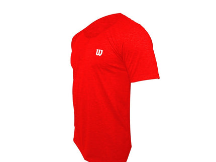 Camiseta Wilson Polyspun Cuello en V (Rojo)