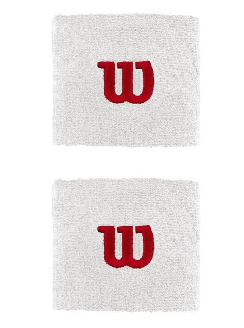 Wilson muñequera x2 Blanco