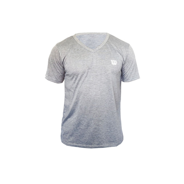 Camiseta Wilson Polyspun Cuello en V (Jaspe)